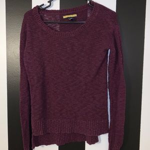 Red lightweight knit sweater